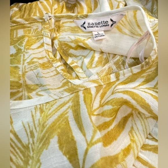 Nanette Lepore | Golden Ray Sleeveless Blouse (L) - Picture 4 of 7